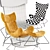 Modern Comfort: Minotti Single Sofa 3D model small image 8