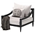 Elegant Penthurst Outdoor Chair 3D model small image 4