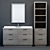 Sleek RH Modern Machinto Vanity 3D model small image 1