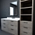 Sleek RH Modern Machinto Vanity 3D model small image 2