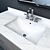 Sleek RH Modern Machinto Vanity 3D model small image 3