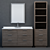 Sleek RH Modern Machinto Vanity 3D model small image 4