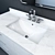 RH Modern Machinto Extra-Wide Vanity 3D model small image 3