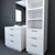 RH Modern Machinto Single Vanity 3D model small image 2