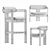 Elegant Gallotti and Radice Chairs 3D model small image 4