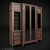 Elegant Library Cabinet: Customizable & Spacious 3D model small image 1