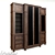 Elegant Library Cabinet: Customizable & Spacious 3D model small image 3