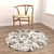 Versatile Round Carpets Set 3D model small image 4