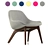  Modern Fabric Chair - 6 Color Options 3D model small image 6