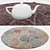 Round Carpet Set: Versatile 6-Piece Rug Collection 3D model small image 3