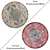 Round Carpets Set - Versatile Collection for 3D Scenes 3D model small image 2