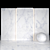 Vintage Carrara White Texture Tiles 3D model small image 3