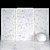 Vintage Carrara White Texture Tiles 3D model small image 1