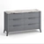 Toffee 6-Drawer Chest: Sleek Design & Wide Color Selection 3D model small image 4