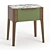 Toffee Bedside Table: Sleek Design, Marble Top 3D model small image 2