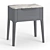 Toffee Bedside Table: Sleek Design, Marble Top 3D model small image 4