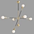 Zora Crystal Chandelier - Elegant Lighting Solution 3D model small image 3