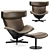 Sophisticated Almora Armchair: A Comfortable Elegance 3D model small image 1
