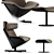 Sophisticated Almora Armchair: A Comfortable Elegance 3D model small image 2