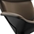 Sophisticated Almora Armchair: A Comfortable Elegance 3D model small image 3