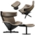 Sophisticated Almora Armchair: A Comfortable Elegance 3D model small image 9