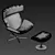 Sophisticated Almora Armchair: A Comfortable Elegance 3D model small image 10