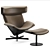 Sophisticated Almora Armchair: A Comfortable Elegance 3D model small image 11
