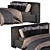 Luxury Slumber: Exquisite Bed 3D model small image 2