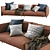 Flexform Sofa Edmond: Timeless Elegance 3D model small image 4