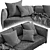 Flexform Sofa Edmond: Timeless Elegance 3D model small image 5