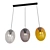 FROTO 3 Pendant Lamp - Metal and Colored Glass 3D model small image 4