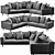 Sleek Meridiani KUOIO Sectional 3D model small image 2