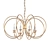 Luxury 8-Light Candle Chandelier 3D model small image 1