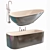 Luxury Rexa Design Bath Set 3D model small image 6