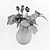 Cherry Blossom Poppy Bouquet 3D model small image 2