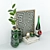 Elegant Decor Set: Flowers, Books, Frames & More 3D model small image 6