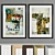 Modern Art Frame Set: A21 | 4 Woods & 2 Metals 3D model small image 2