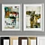 Modern Art Frame Set: A21 | 4 Woods & 2 Metals 3D model small image 3