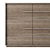 Modern Calvin Panel 4-Door Sideboard 3D model small image 2