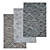 Versatile Carpet Set with High-Quality Textures 3D model small image 1