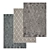 Luxury Carpets Set 3-Pack 3D model small image 1