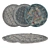 Versatile Round Carpets Set 3D model small image 1