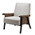 Elegant Voluto Armchair: Christian Liaigre 3D model small image 1