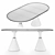 Luxury Marble Dining Tables: Pion Collection 3D model small image 4