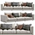 Modern Flexform Sofa Lucien: Stylish Comfort for Your Living Space 3D model small image 1