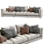 Modern Flexform Sofa Lucien: Stylish Comfort for Your Living Space 3D model small image 2