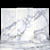 Elegant White Crystal Marble Slabs 3D model small image 2