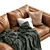 Luxury Flexform Leather Sofa LUCIEN 3D model small image 4