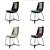 Sleek Modern Dining Chair 3D model small image 4