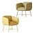 Elegant Jolie Armchair 3D model small image 5